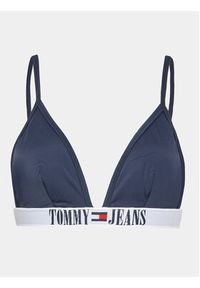 Tommy Jeans Góra od bikini UW0UW04079 Granatowy. Kolor: niebieski. Materiał: syntetyk