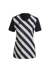 Adidas - Entrada 22 Graphic Jersey. Kolor: czarny, biały, wielokolorowy. Materiał: jersey. Sport: piłka nożna