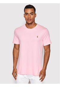 Polo Ralph Lauren T-Shirt 710740727010 Różowy Slim Fit. Typ kołnierza: polo. Kolor: różowy. Materiał: bawełna