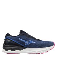 Buty do biegania damskie Mizuno Wave Skyrise 3 W. Kolor: niebieski. Materiał: guma, materiał, tkanina, syntetyk. Model: Mizuno Wave