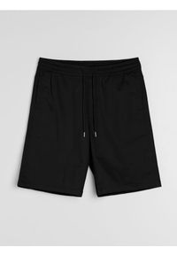 Sinsay - Bawełniane szorty jogger - czarny. Kolor: czarny. Materiał: bawełna #1