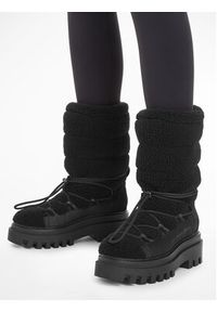 Calvin Klein Jeans Śniegowce Flatform Snow Boot Sherpa Wn YW0YW01195 Czarny. Kolor: czarny. Materiał: materiał #3