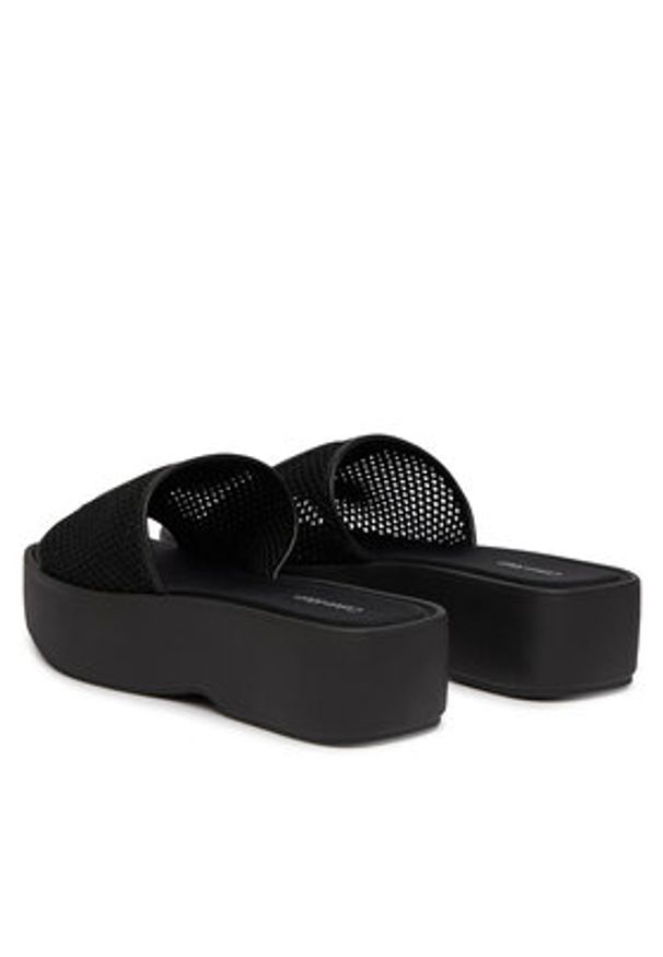 Calvin Klein Klapki Amelia HW0HW02877 Czarny. Kolor: czarny. Materiał: materiał