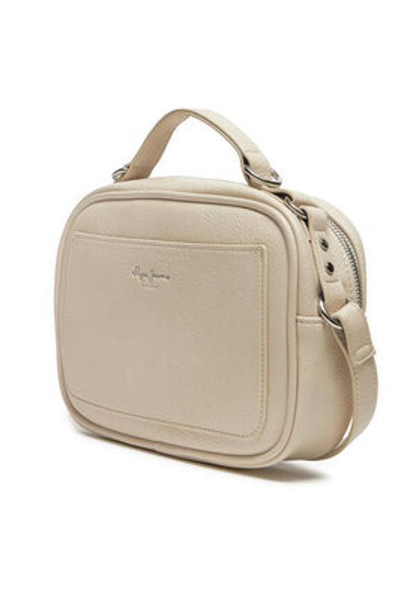 Pepe Jeans Torebka PL031563 Écru. Materiał: skórzane
