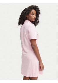 TOMMY HILFIGER - Tommy Hilfiger Sukienka codzienna WW0WW48749 Różowy jasny Regular Fit. Okazja: na co dzień. Kolor: różowy. Materiał: bawełna. Typ sukienki: proste. Styl: casual #3