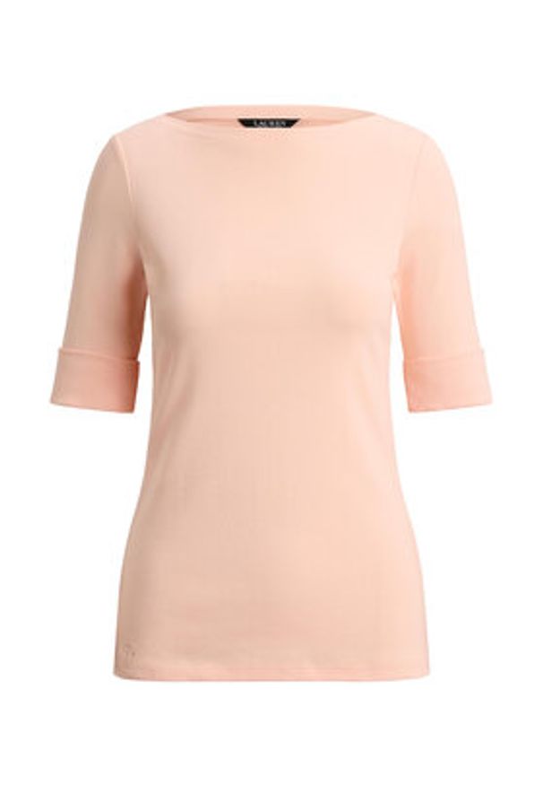 Lauren Ralph Lauren - LAUREN RALPH LAUREN Bluzka 200654963202 Pomarańczowy jasny Slim Fit. Kolor: pomarańczowy. Materiał: bawełna