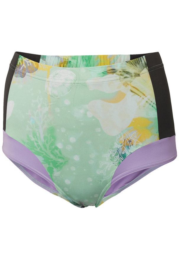 Damskie figi do kostiumów kąpielowych z wysokim stanem Helly Hansen Waterwear. Stan: podwyższony. Kolor: zielony