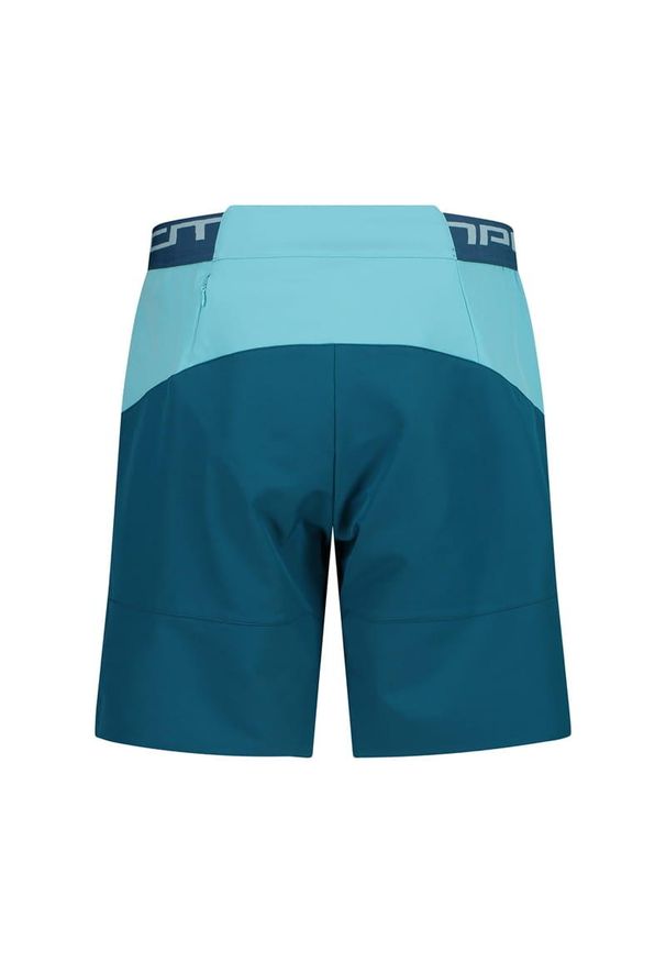 Szorty damskie z wewnętrzną dzianinową bielizną CMP Free. Kolor: niebieski. Materiał: dzianina. Długość: krótkie. Sport: kolarstwo