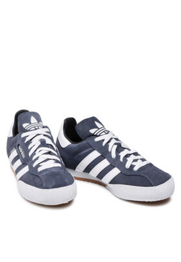 Adidas - adidas Sneakersy Super Suede 019332 Granatowy. Kolor: niebieski. Materiał: zamsz, skóra