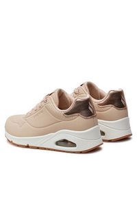 skechers - Skechers Sneakersy Uno Shimmer Away 155196/NAT Różowy. Kolor: różowy. Materiał: skóra #3