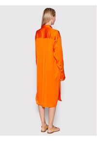 Herskind Sukienka koszulowa Barba 4422370 Pomarańczowy Oversize. Kolor: pomarańczowy. Materiał: wiskoza. Typ sukienki: koszulowe, oversize