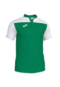 Koszulka polo do tenisa męska Joma Hobby II. Typ kołnierza: polo. Kolor: wielokolorowy, biały, zielony. Sport: tenis #1