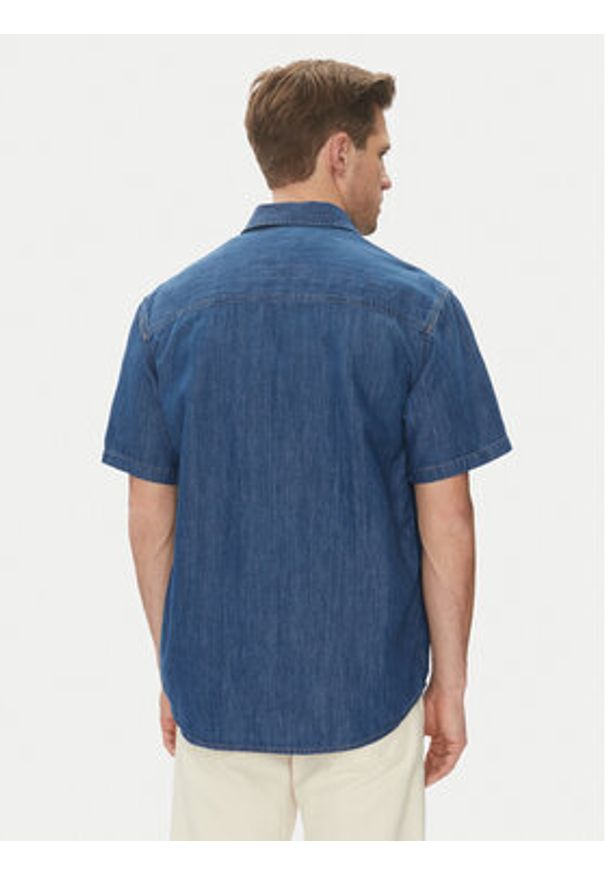 Calvin Klein Jeans Koszula jeansowa J30J327178 Niebieski Regular Fit. Kolor: niebieski. Materiał: bawełna