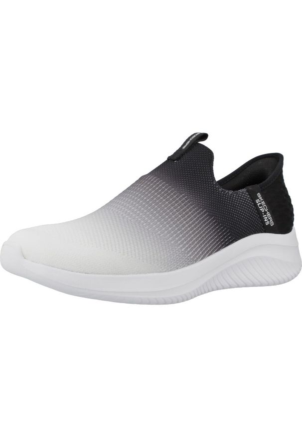 skechers - Buty SKECHERS SLIP INS: ULTRA FLEX 3.0 Czarny. Kolor: czarny. Materiał: tkanina. Model: Skechers Sport. Sport: turystyka piesza