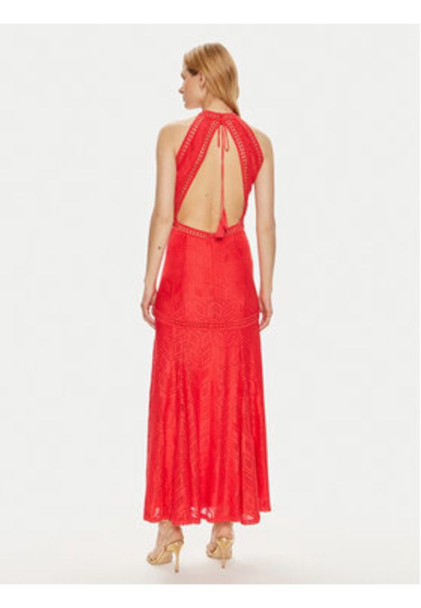 Guess Sukienka letnia W2YK96 K3I20 Czerwony Regular Fit. Kolor: czerwony. Materiał: syntetyk. Sezon: lato