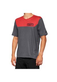 Dżersej z krótkim rękawem 100% airmatic. Kolor: czerwony, szary, wielokolorowy. Materiał: jersey. Długość rękawa: krótki rękaw. Długość: krótkie. Sport: kolarstwo #1