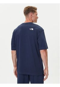 The North Face T-Shirt Simple Dome NF0A87NR Granatowy Oversize. Kolor: niebieski. Materiał: bawełna #4