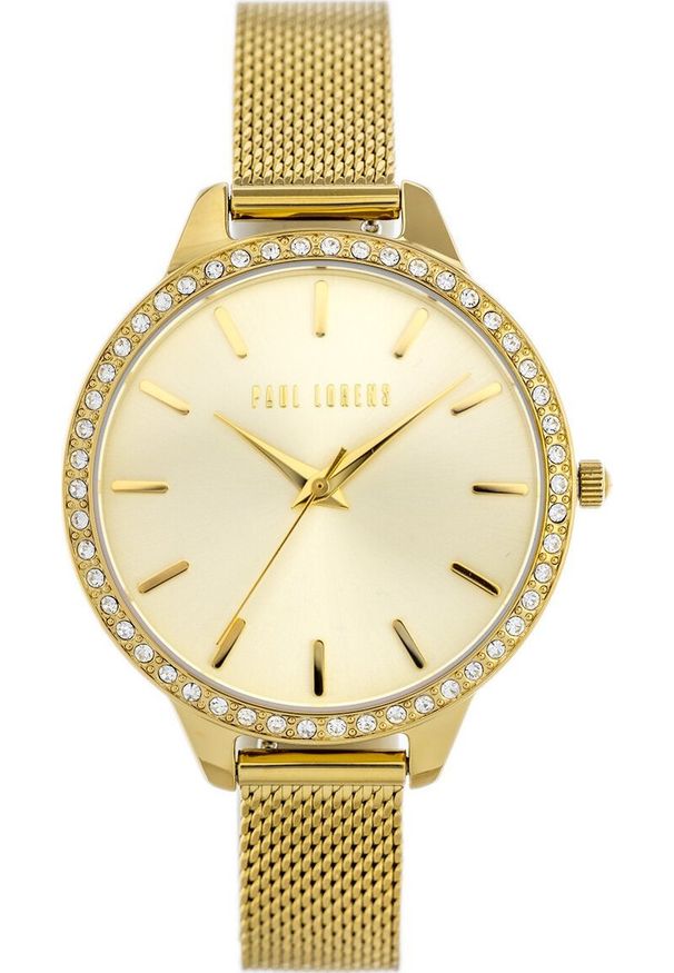 Paul Lorens - ZŁOTY ZEGAREK DAMSKI PAUL LORENS - zg504d + BOX. Kolor: złoty