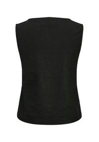 JJXX Top Breeze 12269734 Czarny Relaxed Fit. Kolor: czarny. Materiał: len, wiskoza #4