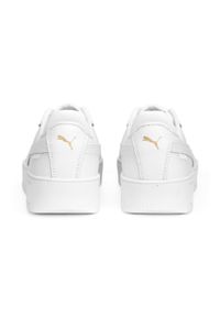 Puma - Sneakersy damskie Carina Street PUMA White Gold. Okazja: na co dzień. Kolor: biały, wielokolorowy, żółty. Materiał: syntetyk, materiał. Obcas: na platformie