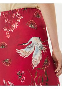 ViCOLO Spódnica maxi TD0472 Bordowy Slim Fit. Kolor: czerwony. Materiał: wiskoza