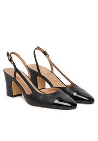 Guess Sandały FLTLOI LEP05 Czarny. Kolor: czarny. Materiał: skóra