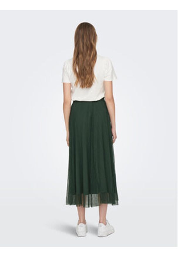 only - ONLY Spódnica midi 15214303 Zielony Regular Fit. Kolor: zielony. Materiał: syntetyk