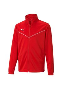 Bluza dla dzieci Puma teamRISE Training Poly Jacket Jr czerwona. Kolor: czerwony. Materiał: poliester