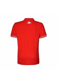 Koszulka polo dla dzieci Kappa Barli. Typ kołnierza: polo. Kolor: czerwony, biały, wielokolorowy. Materiał: bawełna. Styl: elegancki