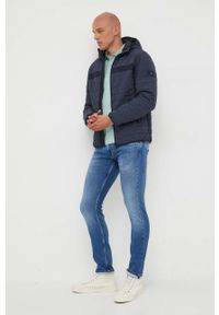 TOMMY HILFIGER - Tommy Hilfiger kurtka męska kolor granatowy przejściowa. Okazja: na co dzień. Kolor: niebieski. Styl: casual #3