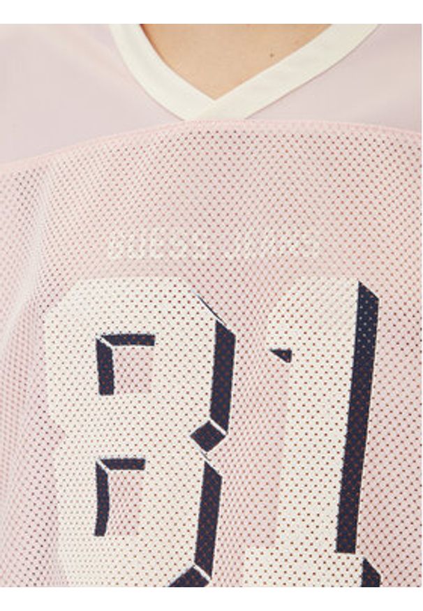 Guess Jeans T-Shirt W5GI59 KCTE2 Beżowy Regular Fit. Kolor: beżowy. Materiał: syntetyk