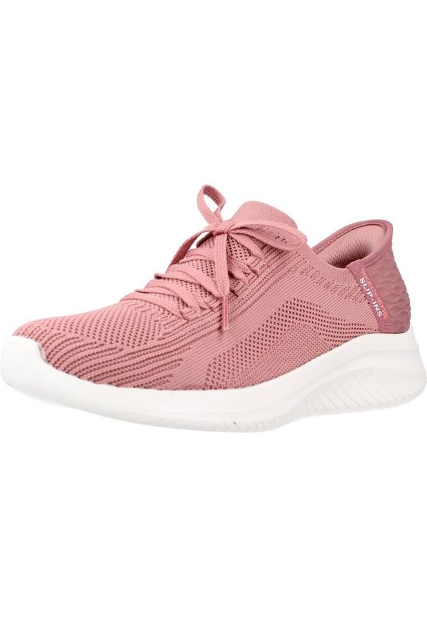 skechers - Tenisówki Skechers Model Slip-ins: Ultra Flex 3.0 Tonal Stretc Kolor Rose. Kolor: różowy. Materiał: tkanina. Model: Skechers Sport. Sport: turystyka piesza