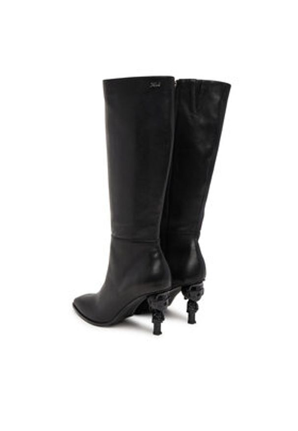 Karl Lagerfeld - KARL LAGERFELD Kozaki KL39175 Czarny. Kolor: czarny. Materiał: skóra