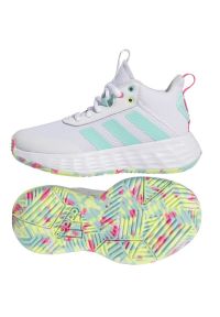 Adidas - Buty do koszykówki adidas OwnTheGame 2.0 Jr IF2696 białe białe. Zapięcie: sznurówki. Kolor: biały. Materiał: guma. Szerokość cholewki: normalna. Sport: koszykówka #1