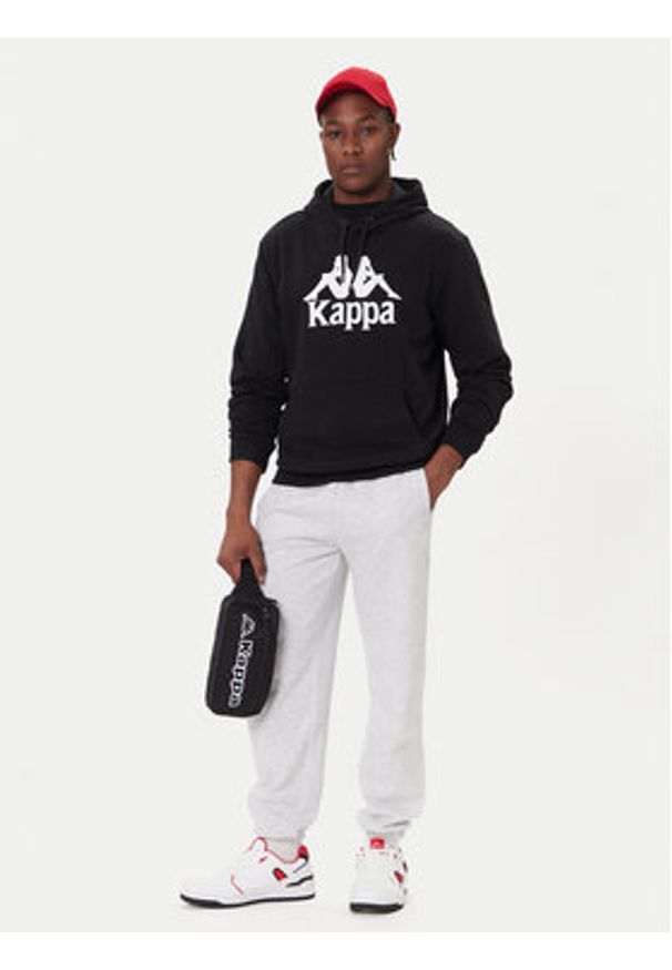 Kappa Bluza Malmo 3 341M43W Czarny Regular Fit. Kolor: czarny. Materiał: bawełna