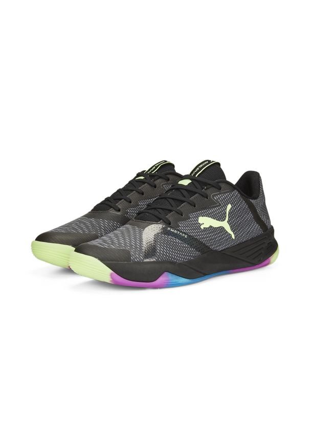 Buty halowe Puma Accelerate Turbo Nitro II. Kolor: niebieski, wielokolorowy, czarny