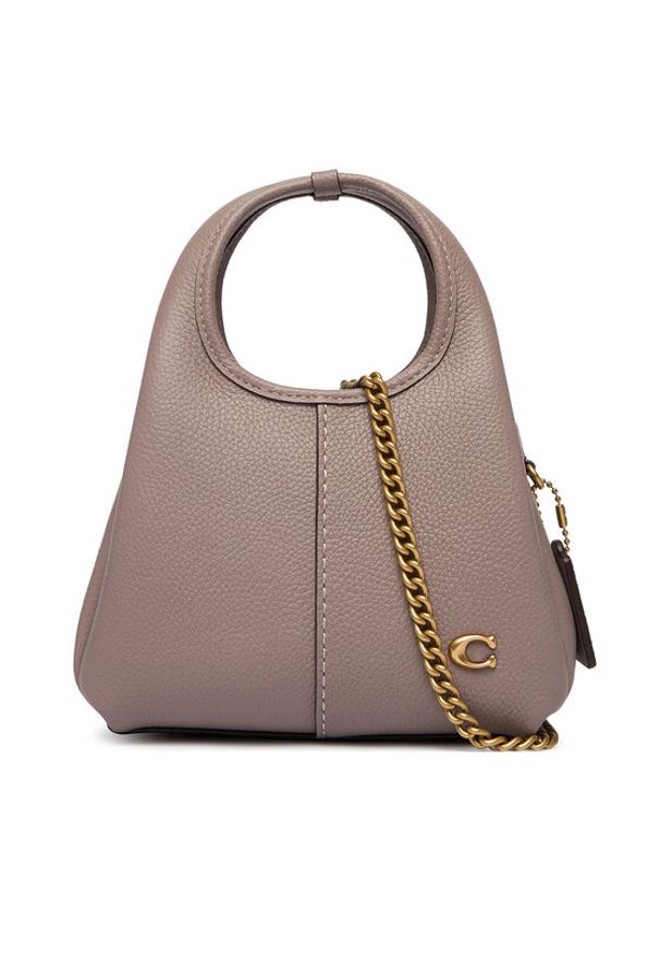 Coach Torebka Lana 19 CCY32 Beżowy. Kolor: beżowy. Materiał: skórzane