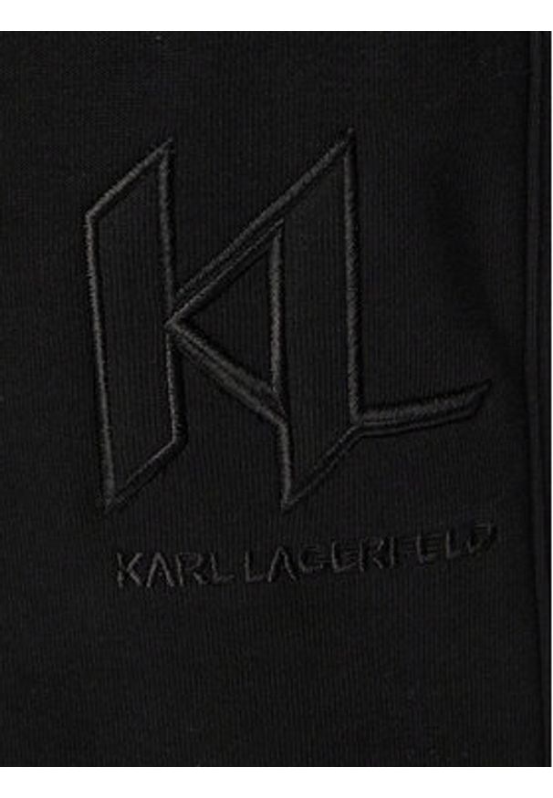 Karl Lagerfeld - KARL LAGERFELD Spodnie dresowe 705019 563900 Czarny Regular Fit. Kolor: czarny. Materiał: bawełna