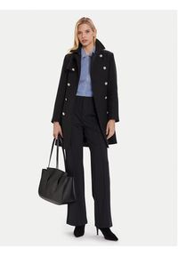 Morgan Płaszcz wełniany 242-GEVA Czarny Regular Fit. Kolor: czarny. Materiał: wełna, syntetyk #2