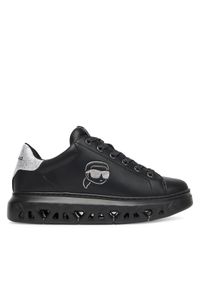 Karl Lagerfeld - KARL LAGERFELD Sneakersy KL64525 Czarny. Kolor: czarny. Materiał: skóra