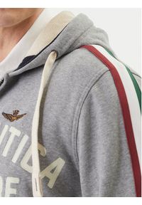 Aeronautica Militare Bluza 261FE2070UF00677 Szary Comfort Fit. Kolor: szary. Materiał: bawełna #5