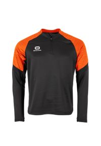 STANNO - Bluza dresowa 1/4 zip Stanno Bolt. Kolor: czarny, pomarańczowy, wielokolorowy. Materiał: dresówka