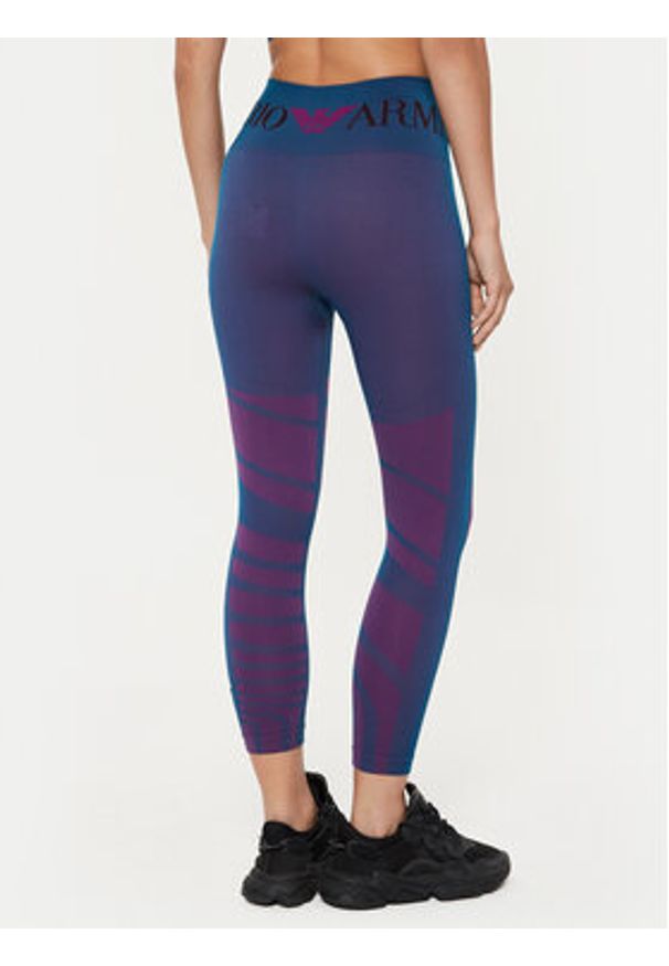 EA7 Emporio Armani Legginsy 6DTP51 TJDGZ 2519 Niebieski Slim Fit. Kolor: niebieski. Materiał: syntetyk