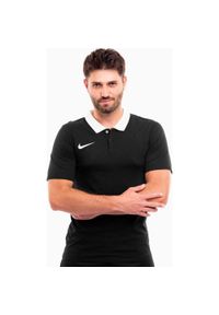 Koszulka sportowa męska Nike Dri-FIT Park 20 Polo. Typ kołnierza: polo. Kolor: czarny. Technologia: Dri-Fit (Nike)