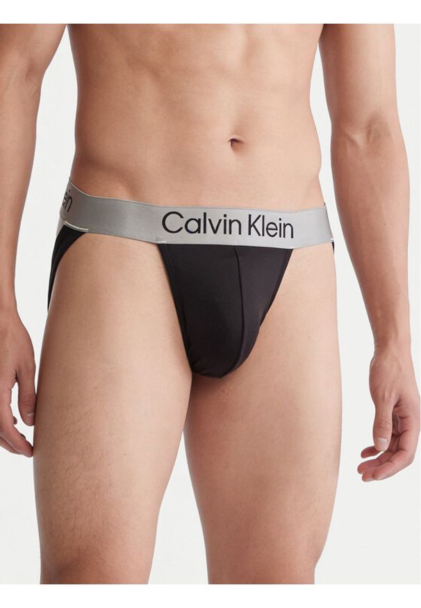 Calvin Klein Underwear Komplet slipów Jock Strap LV00NB4121 Czarny. Kolor: czarny. Materiał: syntetyk