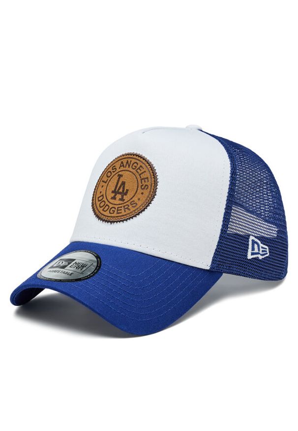 New Era Czapka Team Patch Trucker La Dodgers 60364264 Biały. Kolor: biały. Materiał: materiał, bawełna