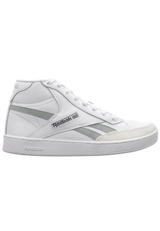 Buty do chodzenia damskie Reebok Club C Form Hi. Zapięcie: sznurówki. Kolor: biały. Materiał: materiał, skóra, tkanina, syntetyk. Szerokość cholewki: normalna. Model: Reebok Club. Sport: turystyka piesza