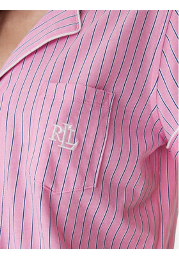 Lauren Ralph Lauren - LAUREN RALPH LAUREN Piżama ILN12502 Różowy. Kolor: różowy. Materiał: bawełna