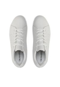 Trussardi Jeans - Trussardi Sneakersy 77A00452 Biały. Kolor: biały. Materiał: skóra #5