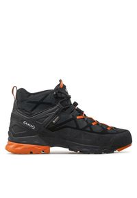 Aku Trekkingi Rock Dfs Mid Gtx GORE-TEX 718 Czarny. Kolor: czarny. Materiał: skóra, nubuk. Technologia: Gore-Tex. Sport: turystyka piesza